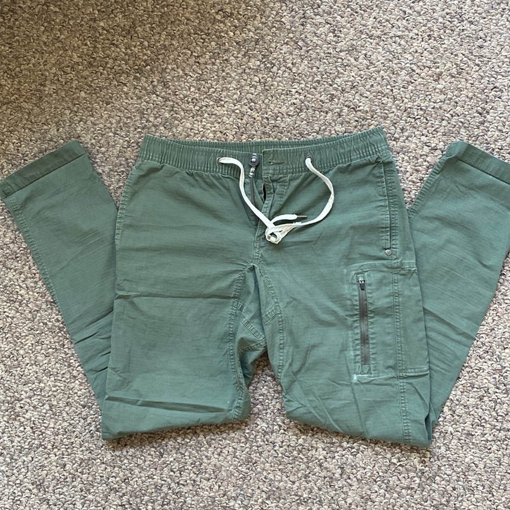 Vuori Ripstop Climbing Pants sz M Green